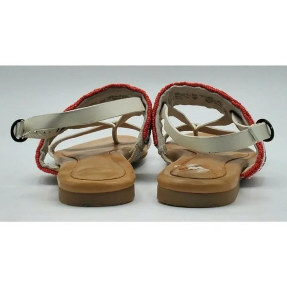 UGG White Leather Band Thong SANDALS Verona SW - Picture 5 of 9